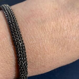 Black Woven Mesh Bracelet
